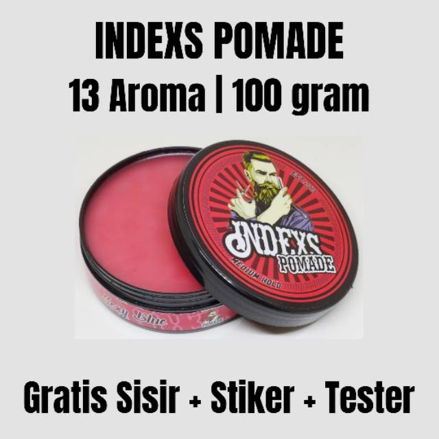 Indexs Pomade besar 100gram Pomade Aroma Bukan Warna Harga Grosir Termurah Murah