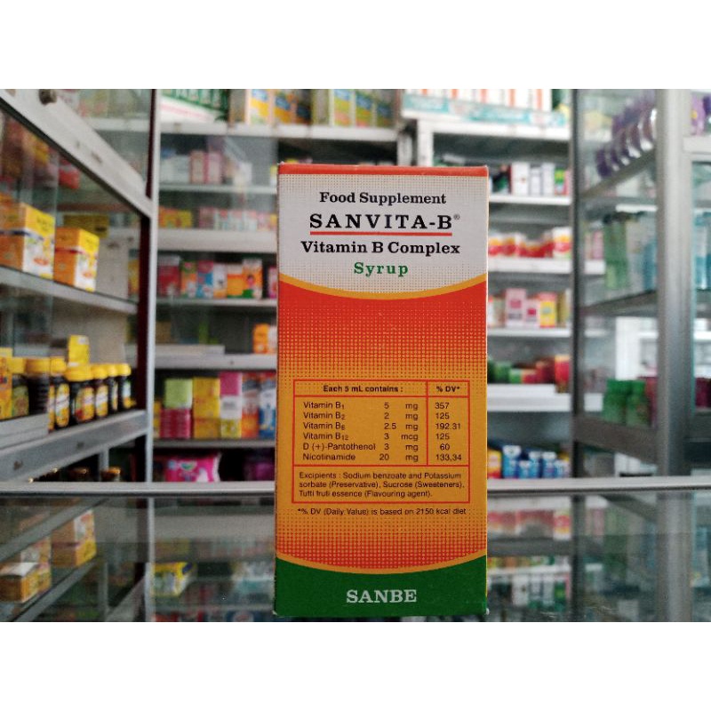 SANVITA-B SIRUP 120 ML | VITAMIN B COMPLEX - ED 11/2025