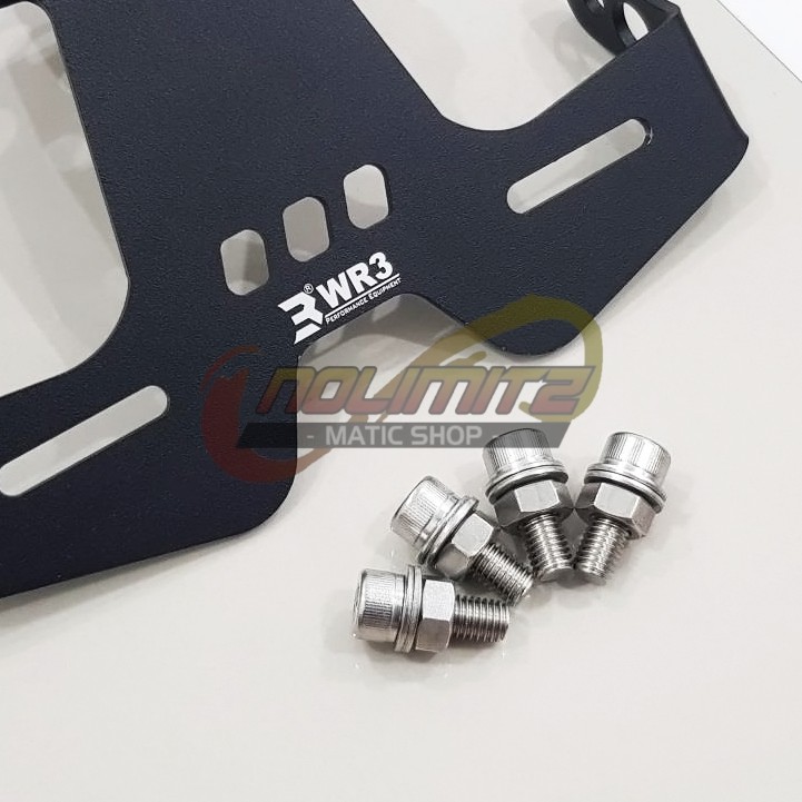 Tail Tidy Breket Dudukan Plat Nomer Belakang WR3 Ninja 250 ZX25R