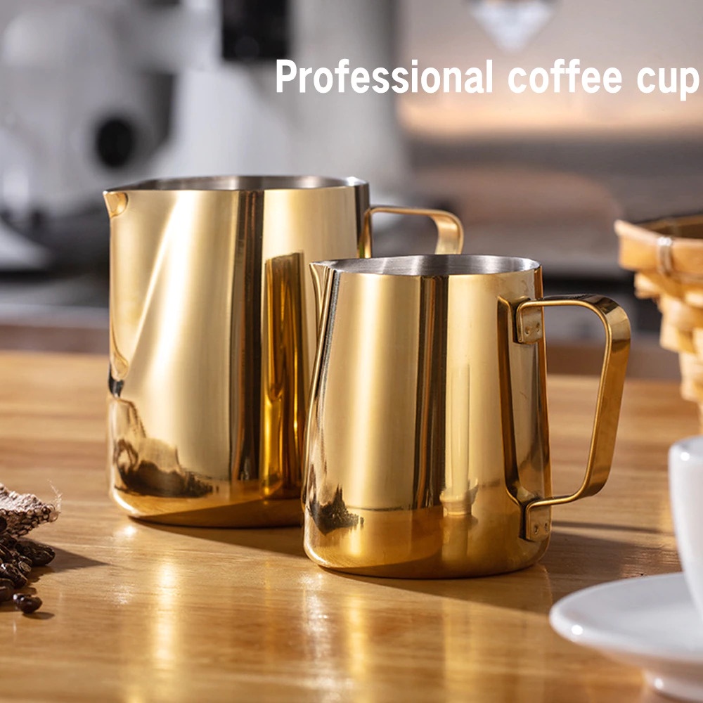 Gelas Milk Jug Latte Murah -Emas / Gelas Milk Jug Kopi Espresso Latte Art Stainless Steel -Gold