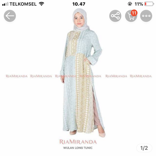 Preloved Wulan Long Tunik size M by Ria Miranda