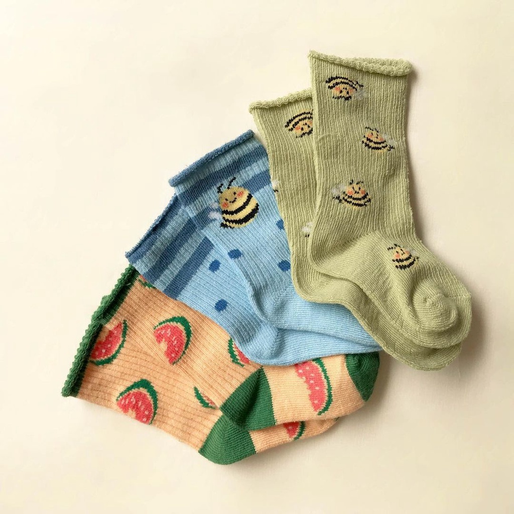 BOHOPANNA BASIC SOCK X THE OVERTEE / KAOS KAKI BAYI DAN ANAK