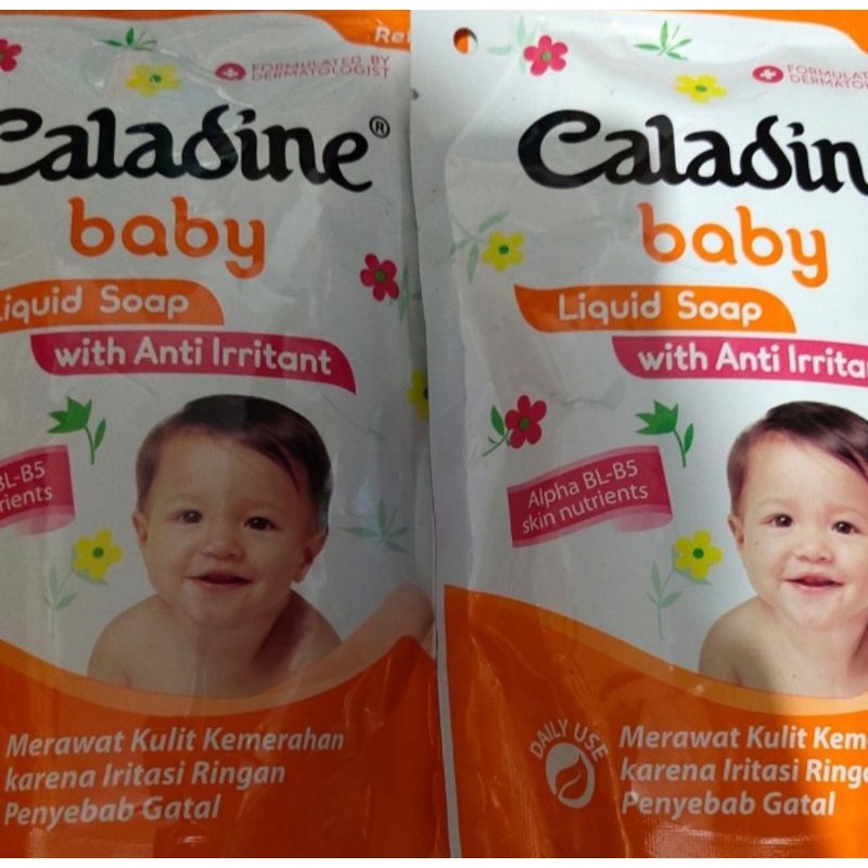 CALADINE Sabun Mandi Baby Liquid Soap Anti Iritasi 210ML Refill