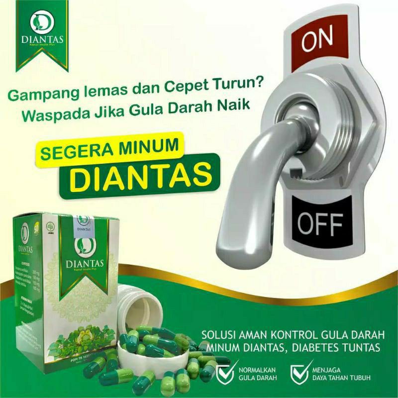 DIANTAS asli original obat herbal mengatasi diabetes dan daya tubuh