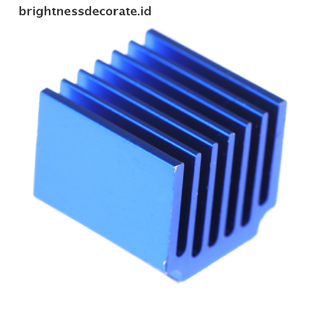 2pcs Heatsink Radiator Aluminum Warna Biru Dengan Perekat Untuk 3d