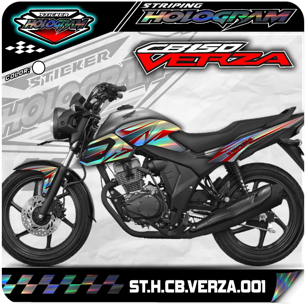 Striping Motor Variasi Hologram CB VERZA JPT 01