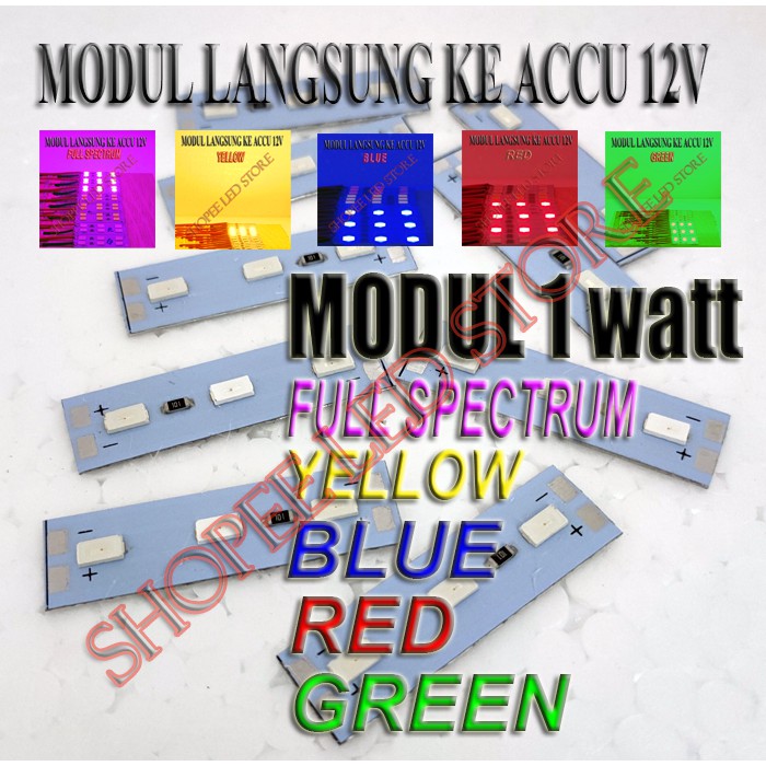 EKONOMIS....!!  HPL 1 WATT MODUL SMD 5730 5630 12VOLT BLUE PLAFON PAPAN REKLAME