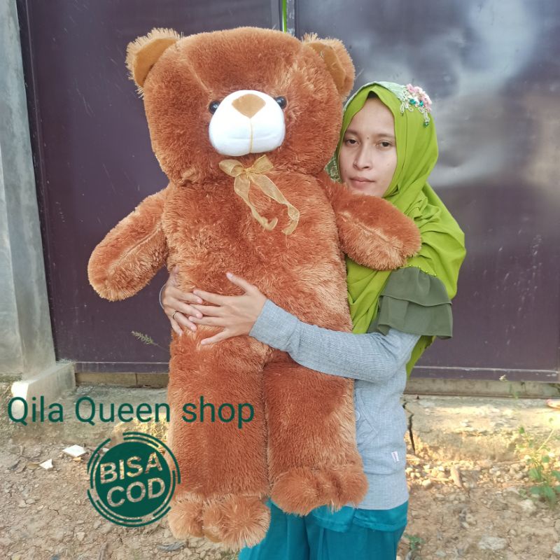 Boneka Teddy bear jumbo gratis ukir nama atau photo