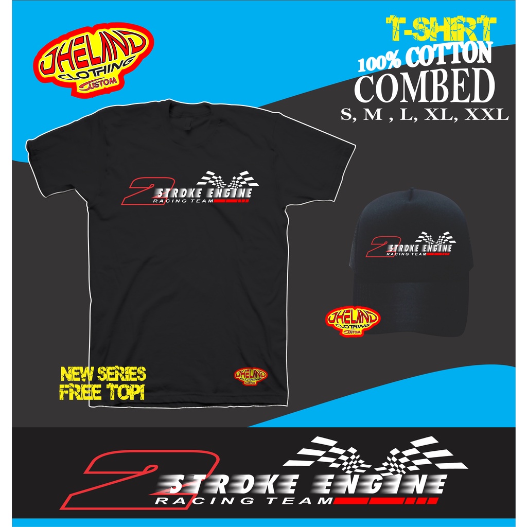 KAOS BAJU 2 STROKE 2 TAK RACING - KAOS RACING - DISTRO OTOMOTIF