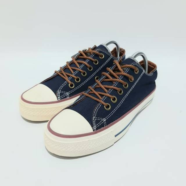 Sepatu Converse Peached OX Navy - Grade Original