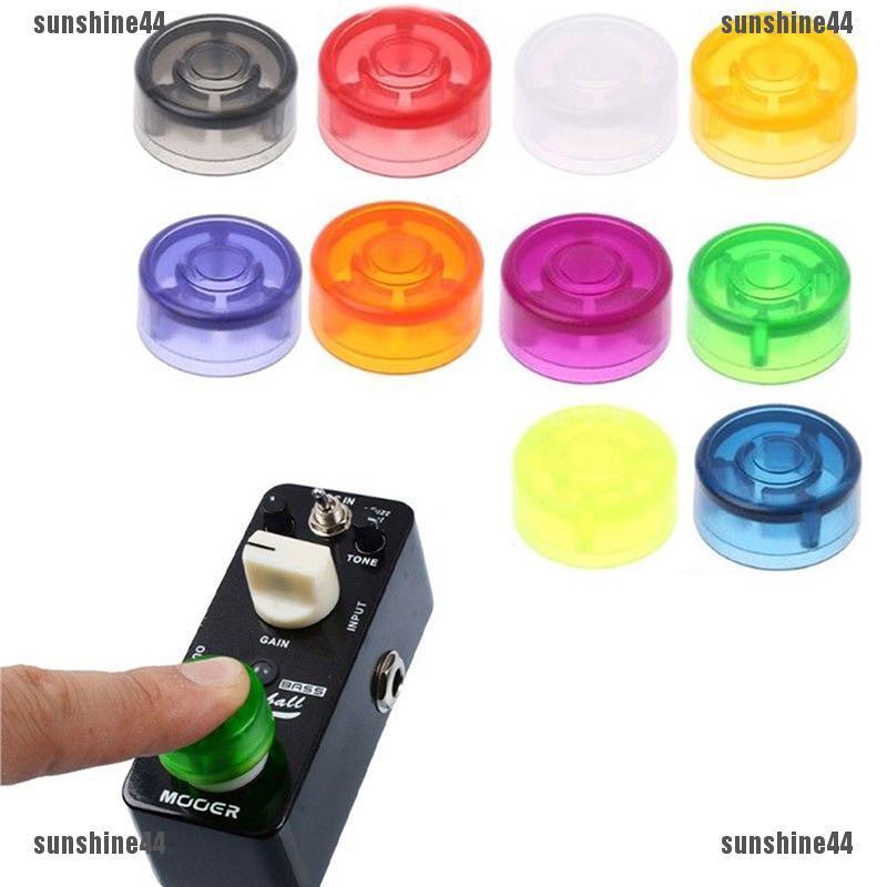 1x Footswitch Topper Colorful Plastic Bumpers Protector For Guitar Effect Pedal