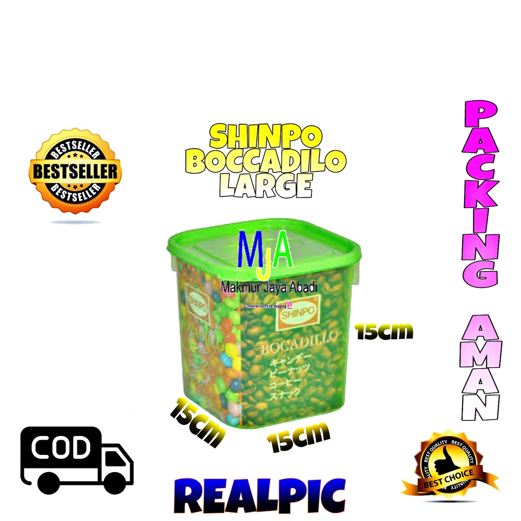 ( BISA COD ) PROMO Shinpo SIP-304 BOCCADILLO Series / Toples Plastik Polos / Tempat Cemilan / Food Storage / Wadah Makanan