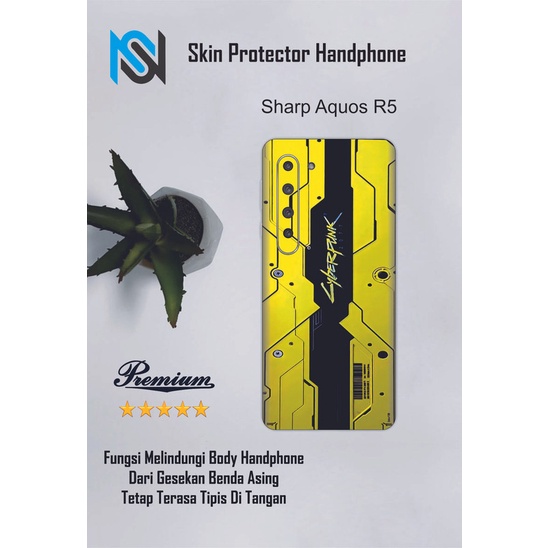 2pcs Garskin HP Sharp Aquos R5 Motif DG - Custom motif via chat