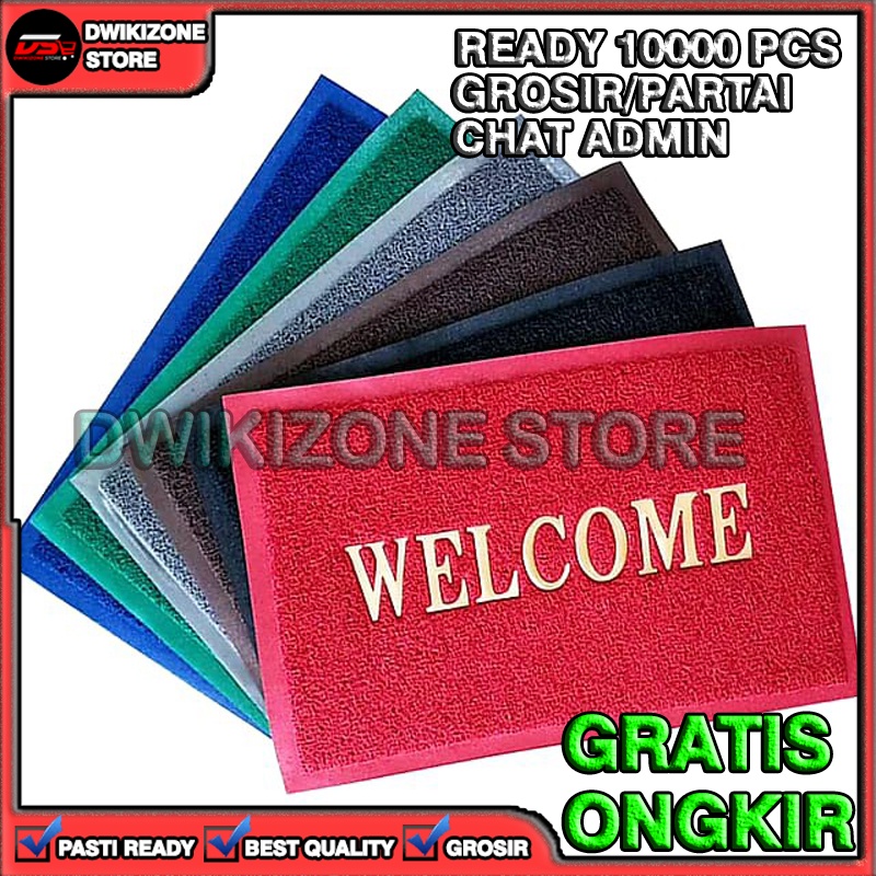 [100% ORIGINAL] KESET BIHUN WELCOME ALAS KAKI ANTI SLIP ANTISLIP WELL COME KEST KARET