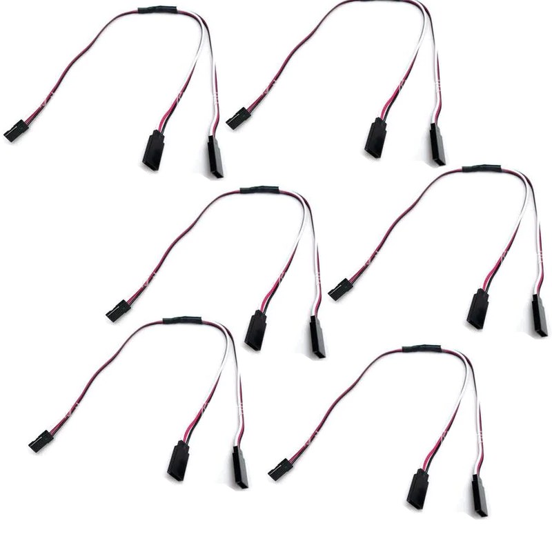 10pcs 500mm Servo Y Extension Cord 50cm RC Car Helicopter Servo Receiver Y Extension Cord Wire