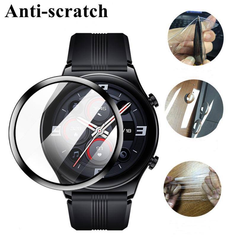 1-2pcs Film Hydrogel 3D Pelindung Layar Smartwatch Huawei Honor GS 3