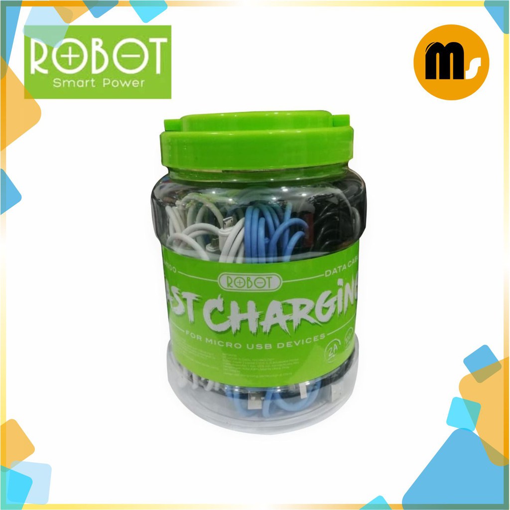 Kabel Data Robot Original RBM100 Micro USB Fast Charging