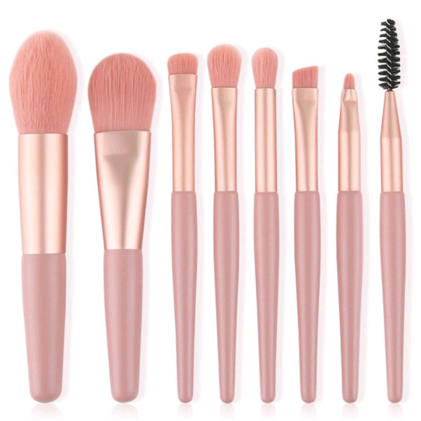 KUAS BLUSH ON ISI 8 SET KUAS MAKE UP 8IN1 BRUSH LENGKAP KUAS MAKE UP 8 IN 1