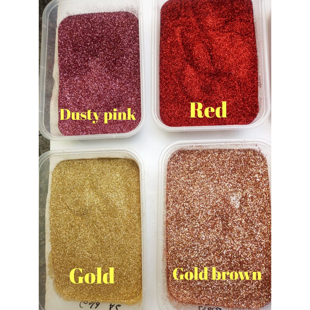 Serbuk Glitter 25gr/ Glitter Warna Warni/ Glitter Bubuk Powder/Glitter Henna, Slime