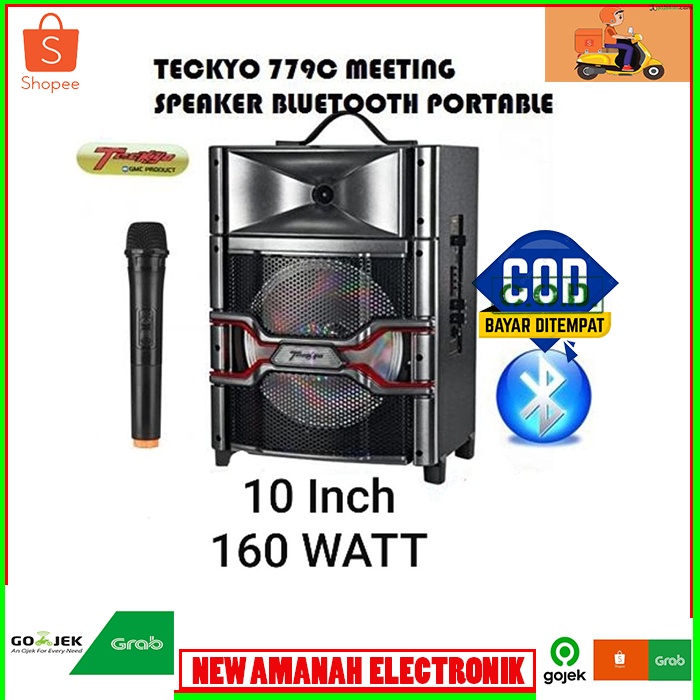 SPEAKER MEETING TECKYO 779C BLUETOOTH SPEAKER GMC SUARA MANTAP JUMBO