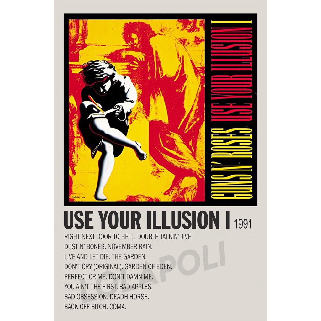 Poster Cover Album Use Your Illusion I - Guns N' Roses