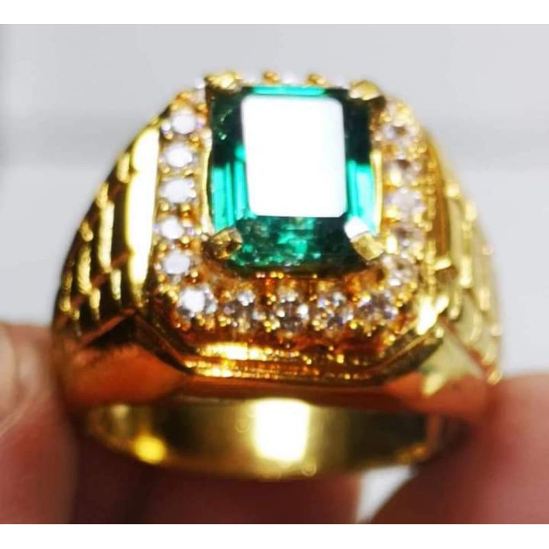 [COD] NATURAL GREEN TOPAZ OCTAGON TOP LUSTER