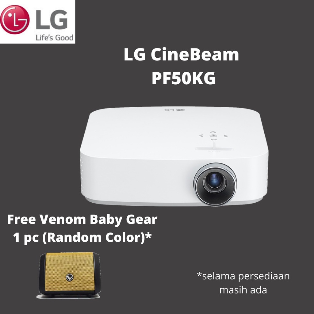 Projector LG CineBeam - PF50K / PF50KG Bonus Venom Baby Gear Speaker Home Projector  Proyektor LG Mo
