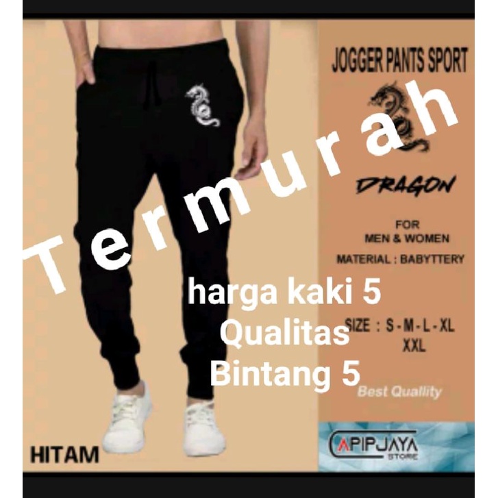 Celana Joger Dragon /Celana Training Joger / Celana Joger Murah/ Celana Olahraga Joger