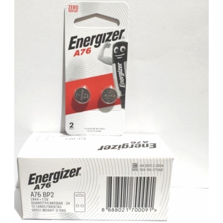 Baterai Batre Batteray Kancing Energizer A76 / LR44 CR 2016 2025 2032 Original 100%