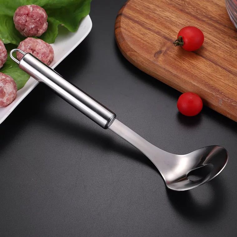 JOS249 Sendok Pembuat Bakso Bahan Stainless Steel Anti Lengket Dengan Gagang Panjang