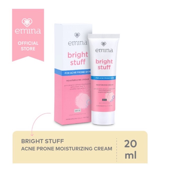 Emina Bright Stuff Acne Prone Moisturizing Cream 20Ml