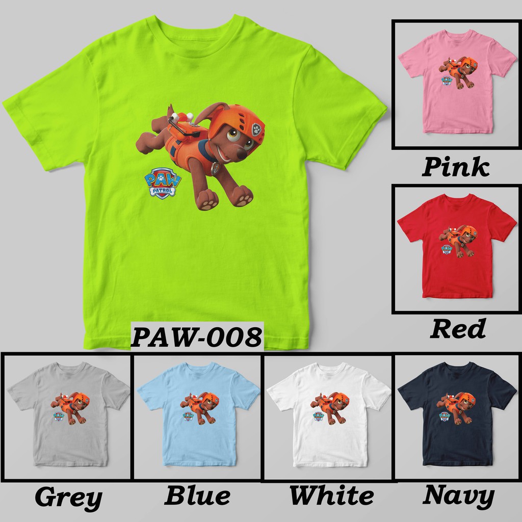 [FREE NAMA !!] Kaos Anak &amp; Family Paw Patrol 100% COTTON PREMIUM