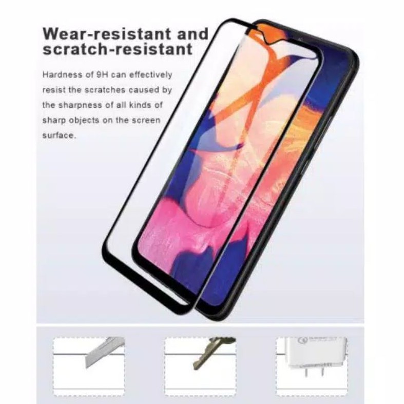 Tempered Glass Samsung A10s A10 M10 Full Cover Premium Quality