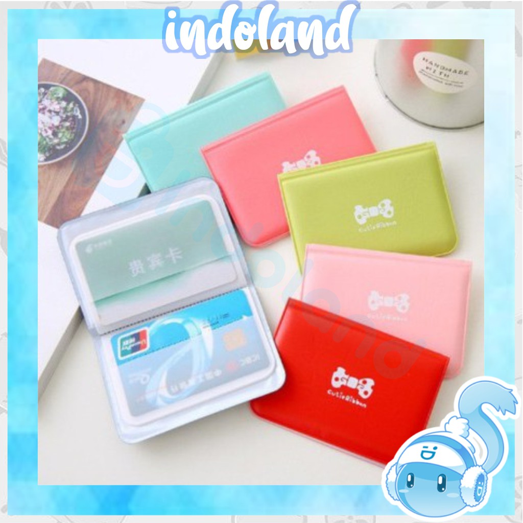 ☀ INDOLAND ☀ D015 Dompet Kartu Nama Koin Name Card Import Murah Batam COD