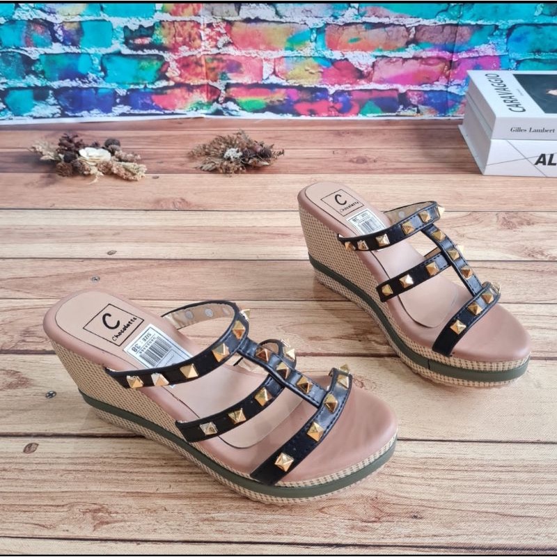 ABBUSHOES Sk 04 wedges tali stut ucik 7cm