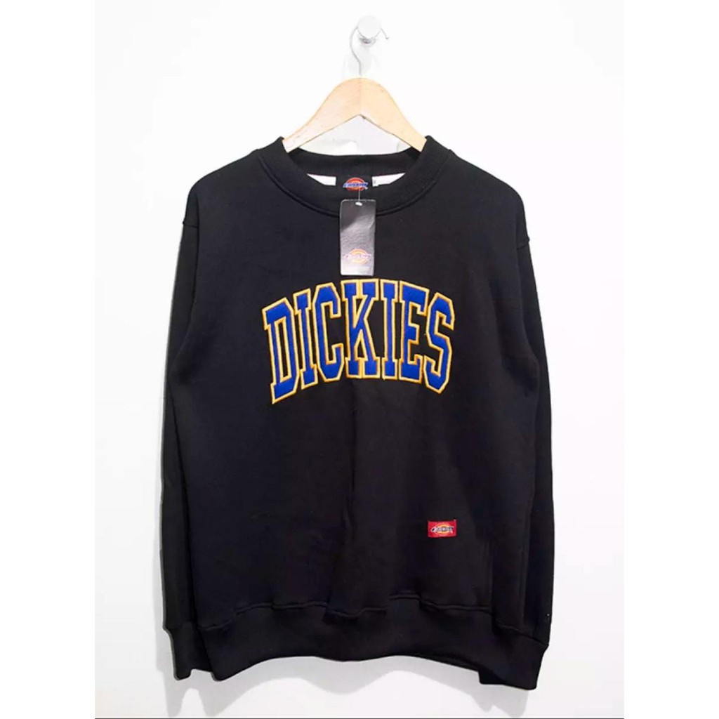 COD-Sweater Crewneck Dickies Logo Texs Pull Bordir Original Distro  Premium Unisex Bahan Tebal