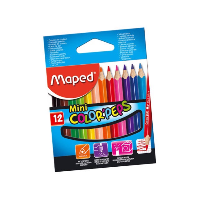

Maped Mini Color'Peps 12Color / Pensil Warna Mini Peps 12 W