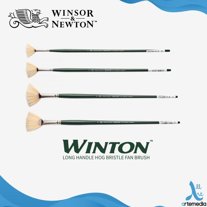 

Kuas Lukis Winsor & Newton Winton Hog Fan Bristle Brush Long Handle
