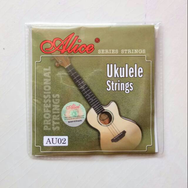 Senar ukulele Alice AU02 black nylon 1 set nilon