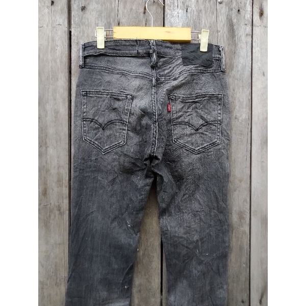 levis commuter skinny black wash size 29 second original preloved