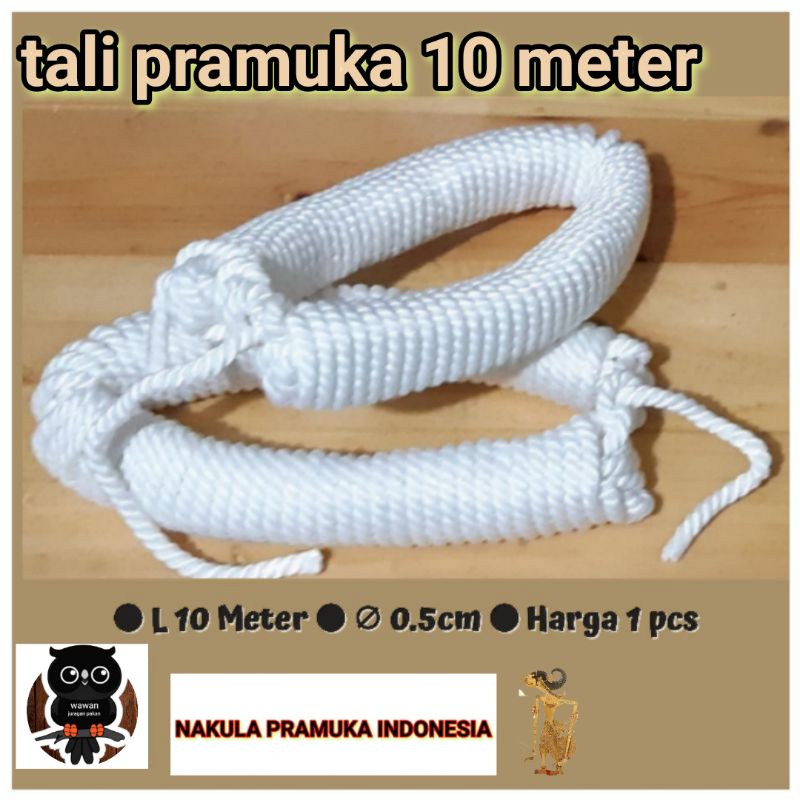 TALI PRAMUKA 10 METER PUTIH, TALI pramuka