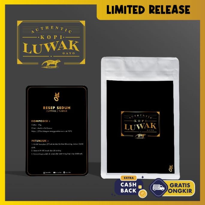 

[ COD ] Kopi Luwak Liar ARABIKA Aceh Gayo ASLI biji kopi arabica LIMITED SPECIAL Kode 236