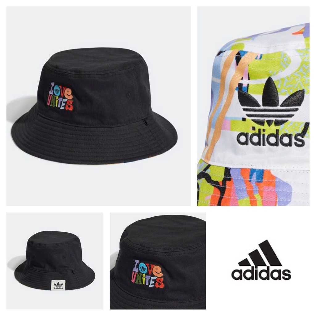 Adidas Bucket Hat Reversible HB6616 Black Topi Original 100%