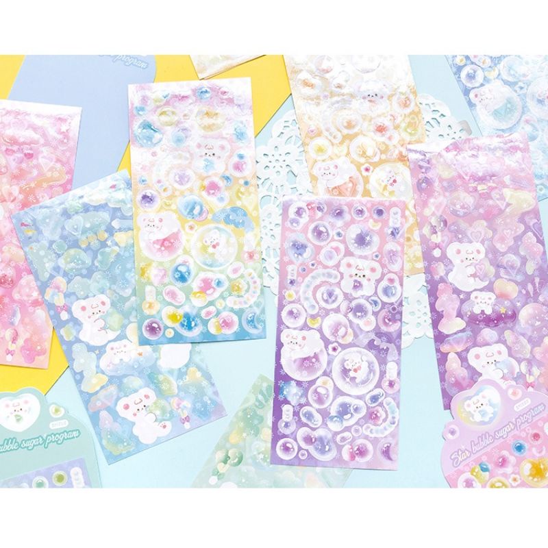 

BAYAHXX 2 PCS Stiker Bintang Bubblegum Untuk Dekorasi Jurnal / Scrapbook