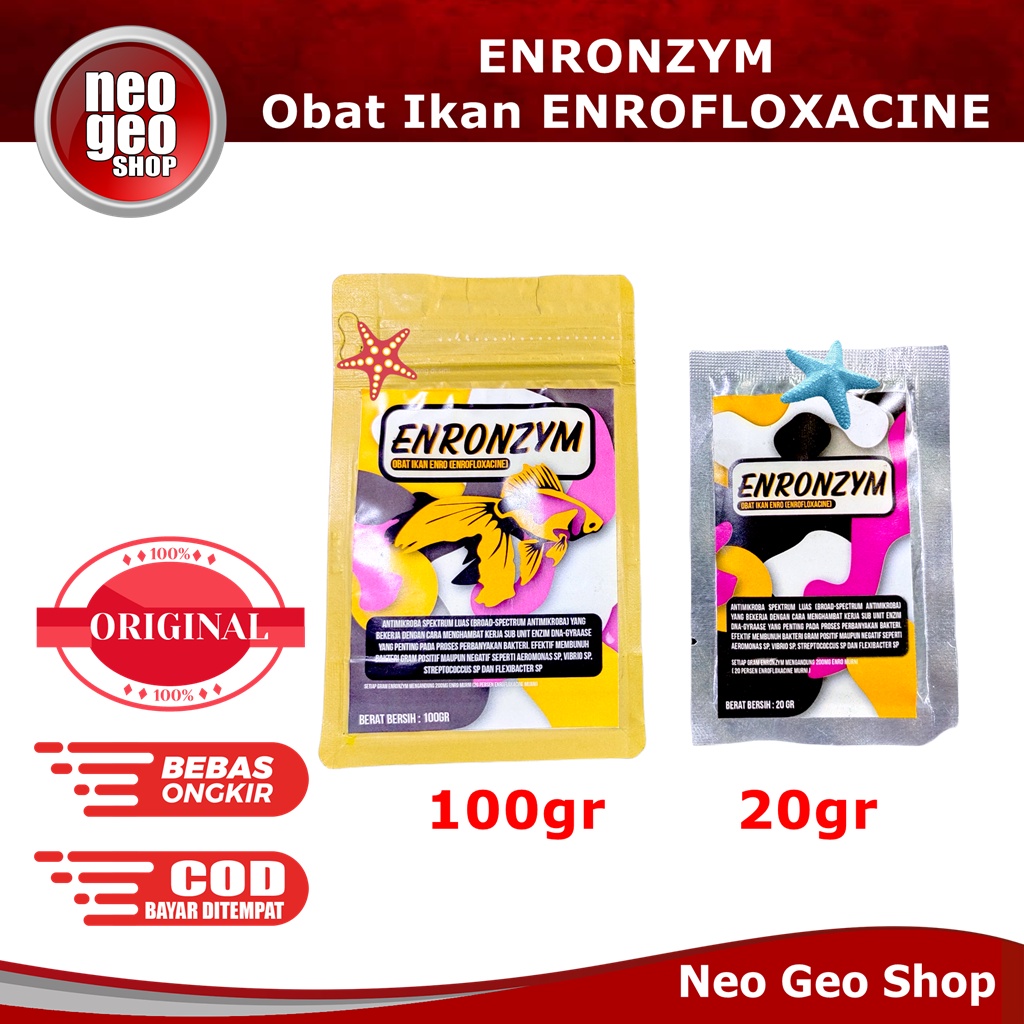 ENRONZYM enrofloxacine enrofloksasin obat ikan enro