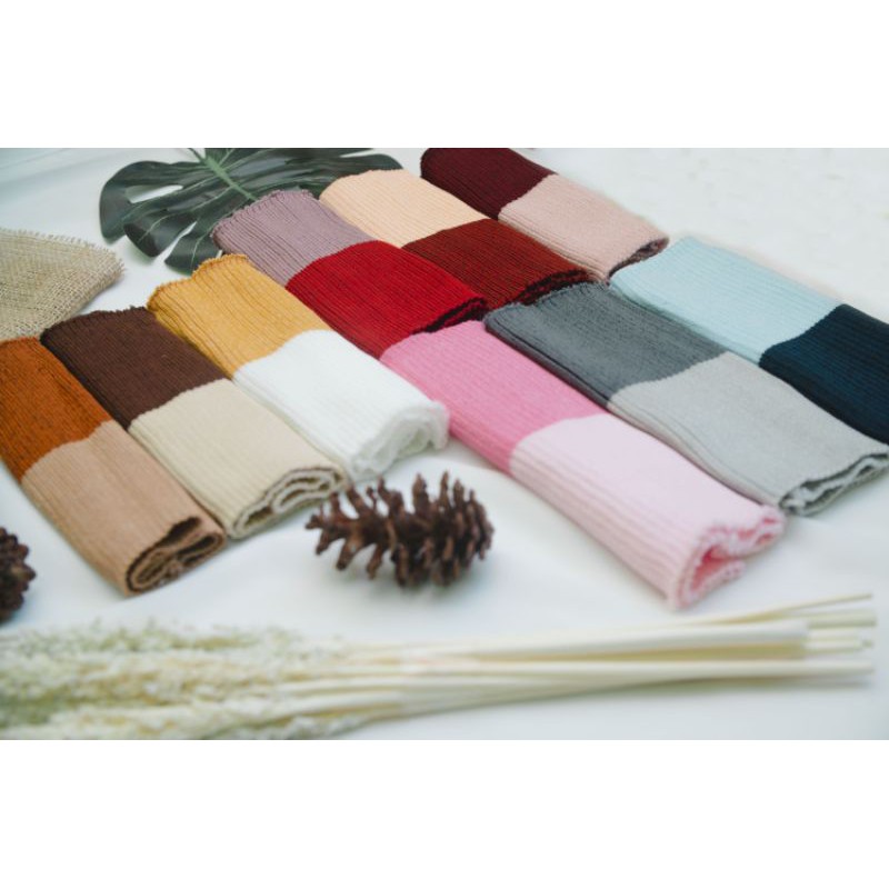 CIPUT RAJUT INNER BANDANA 1 KODI 1 WARNA / Bandana 1 Warna / Dalaman Jilbab Rajut/ ciput Anti Pusing