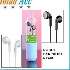◙ Handsfree Headset ROBOT RE601 Earphone Wired Light Weight Design ➧