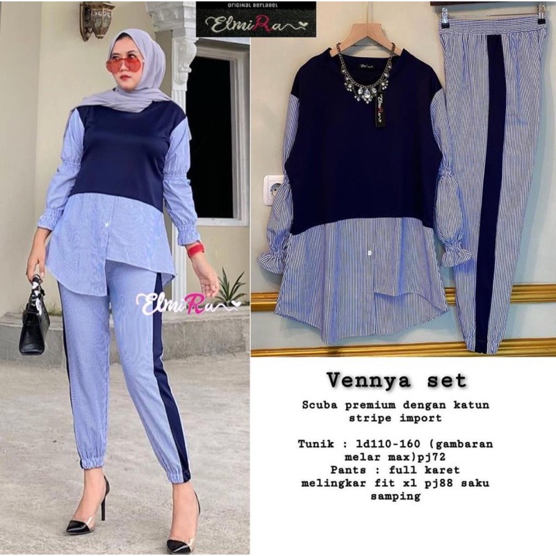 Venya Vennya Set Setelan Elmira