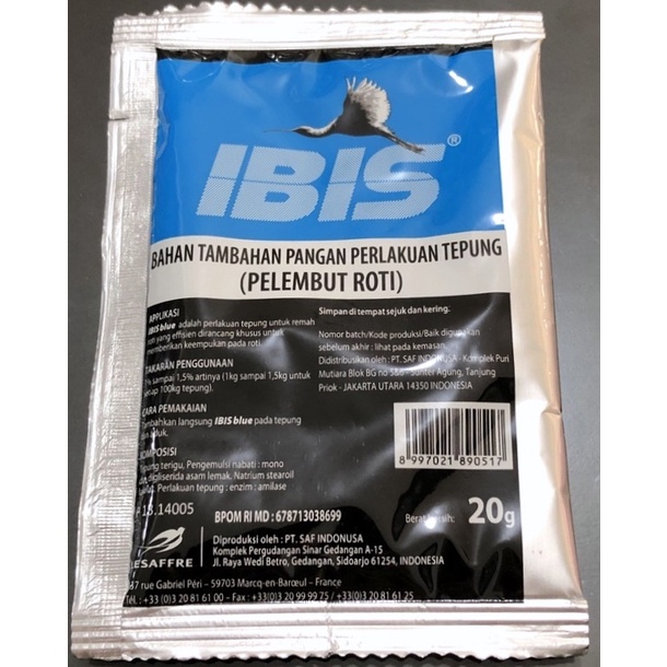 

IBIS BLUE PELEMBUT ROTI / BREAD IMPROVER 20gr