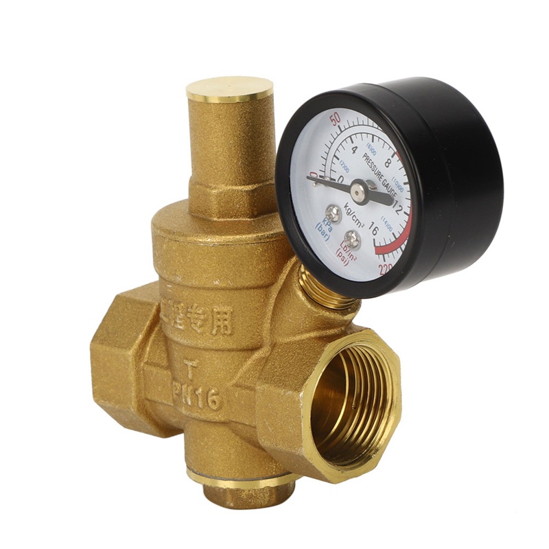 Gro DN20 Brass Pressure Reducer for Valve Reducer Menjaga Katup Dengan Pengukur